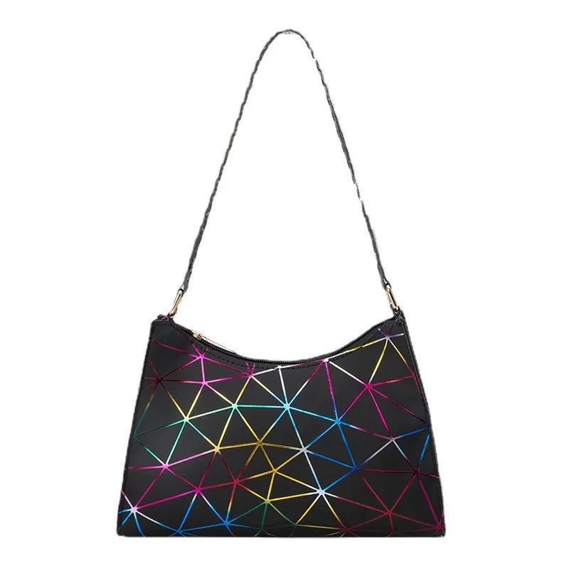 

Fashion Graffiti Shoulder Handbags Women Jelly Pvc Handbag Set With Chain Luxury Brand Purses Messenger Underarm Bag, White,black,pink,silver,colorful