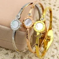 

Fashion Stainless Steel Women's Shell Bangle Jewelry Factory Wholesale