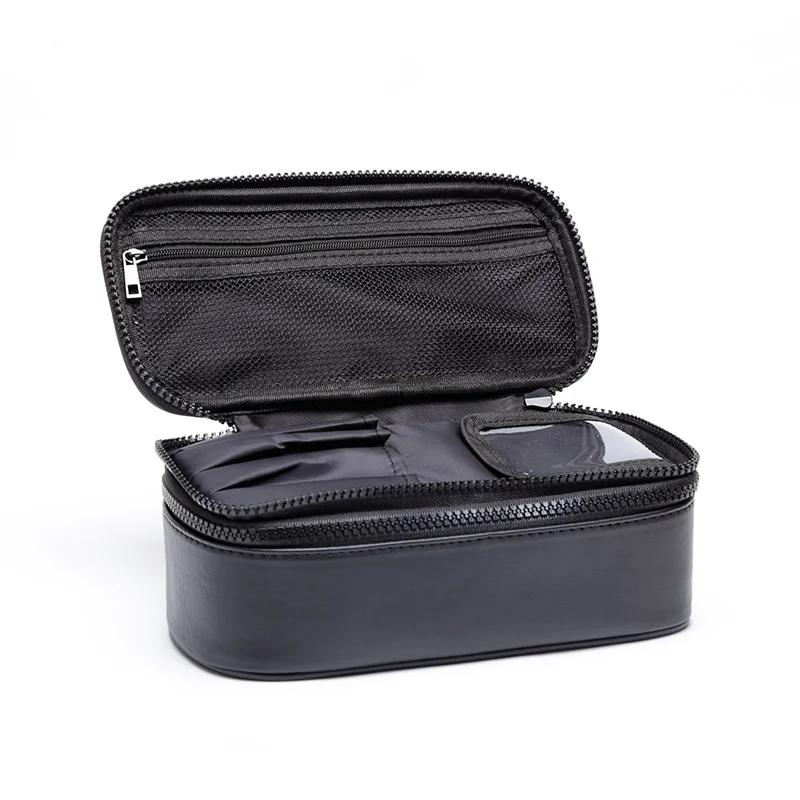 

Rownyeon 2021 support custom make logo print durable travel cosmetic bags for gift, Black
