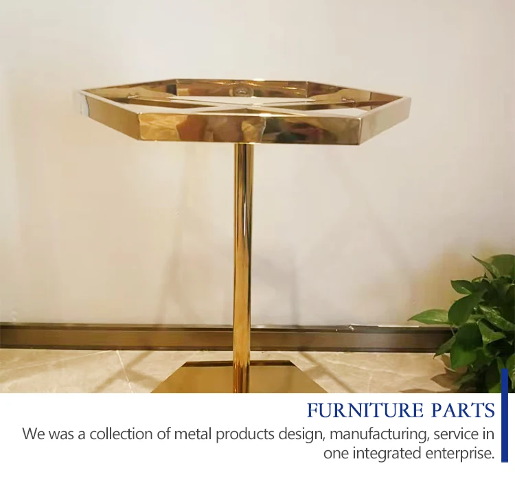 Stainless Steel Table Legs Cheap Price Modern Furniture Table Base Dining Hexagon metal bench stainless steel coffee table legs