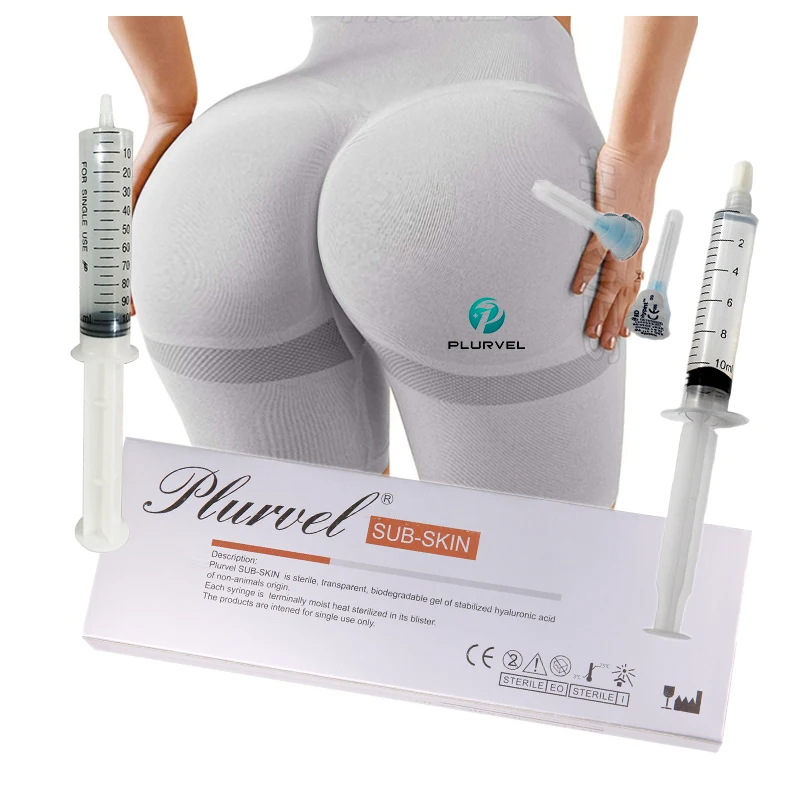 

Plurvel long lasting big buttock enlargement hyaluronic acid breast enhancement dermal filler injection gel for hip boob