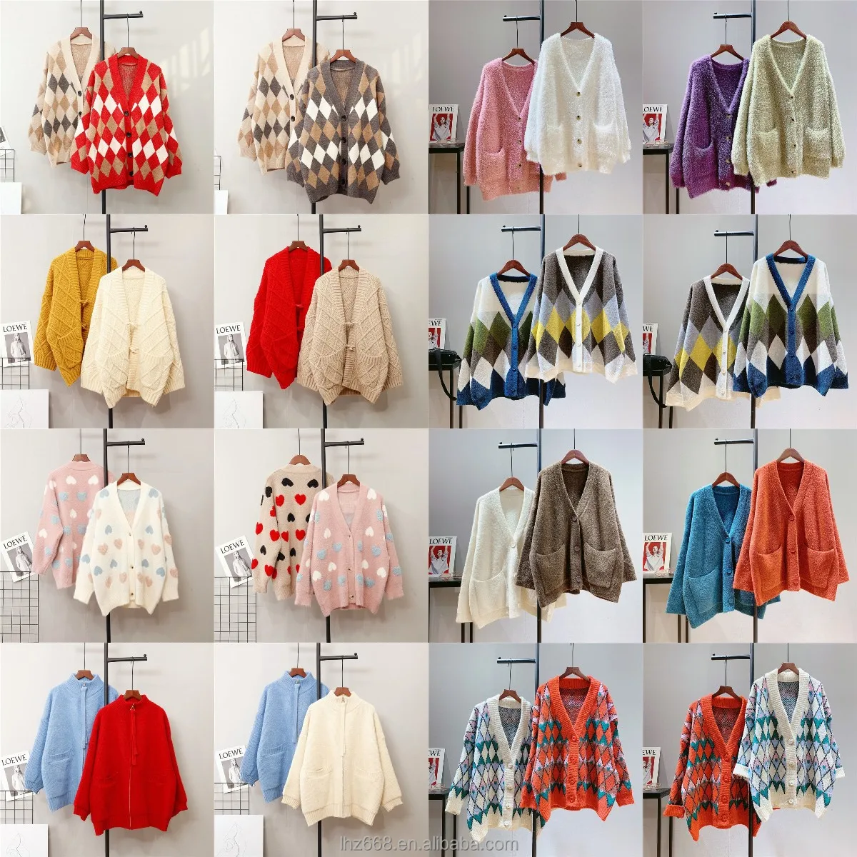 

women causal style knitted long sleeve female cardigan sweater