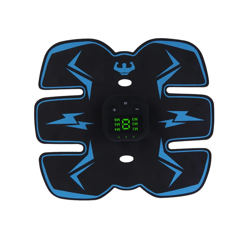 

Vivanstar ST5801 Abdominal Muscle Stimulator 10 Levels 6 Modes Abdominal Muscle Patch Electric Body Massager Belt, Black+blue