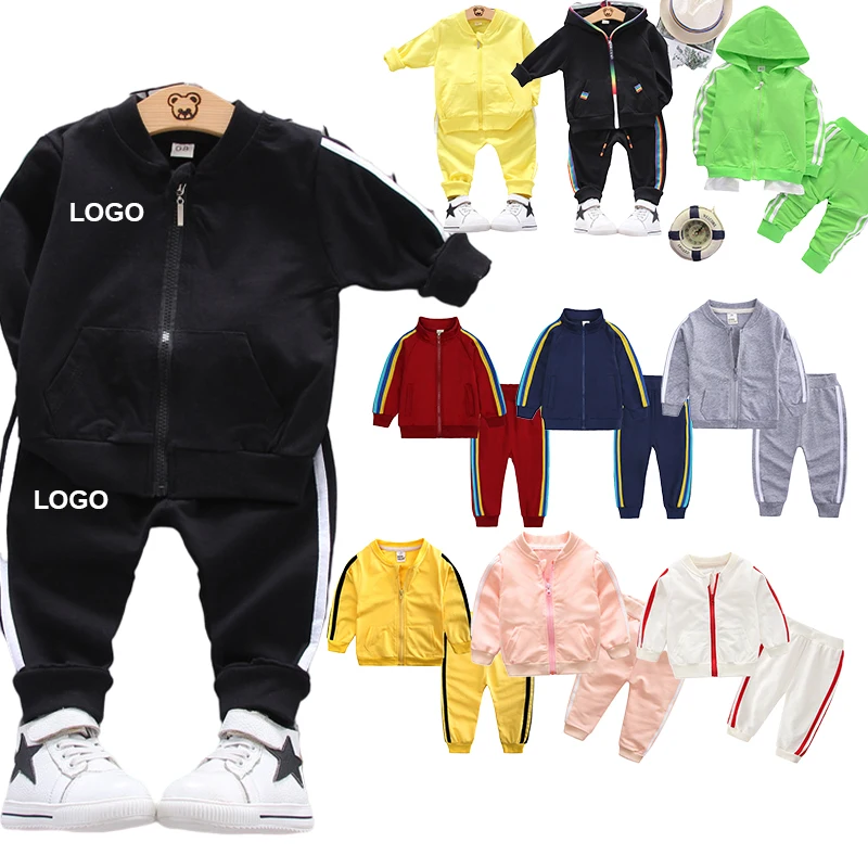 

kids autumn 2021 blank sets autumn longsleeve tracksuit kids outfits boutique toddler girl designers clothes kids clothing