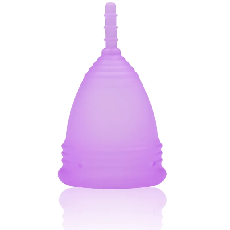 

Sports Medical Grade Reusable Clean Hygienic Silicone Menstrual Cup, Pink purple white blue