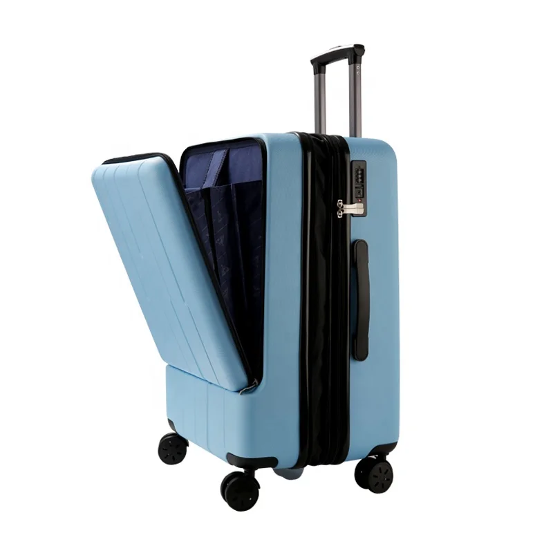 

High Quality hard shell front pocket laptop Luggage travel bags suitcase cabin trolley luggage