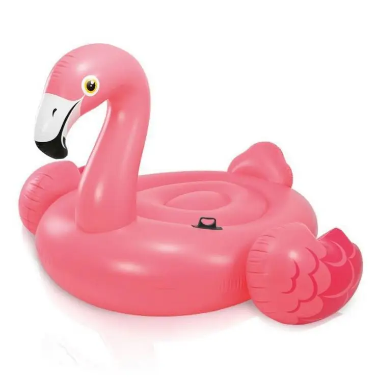 

Wholesale Inflatable Pool Ride-On Mega Swimming Pool Lsland Flamingo Adult Pool Float, Pink