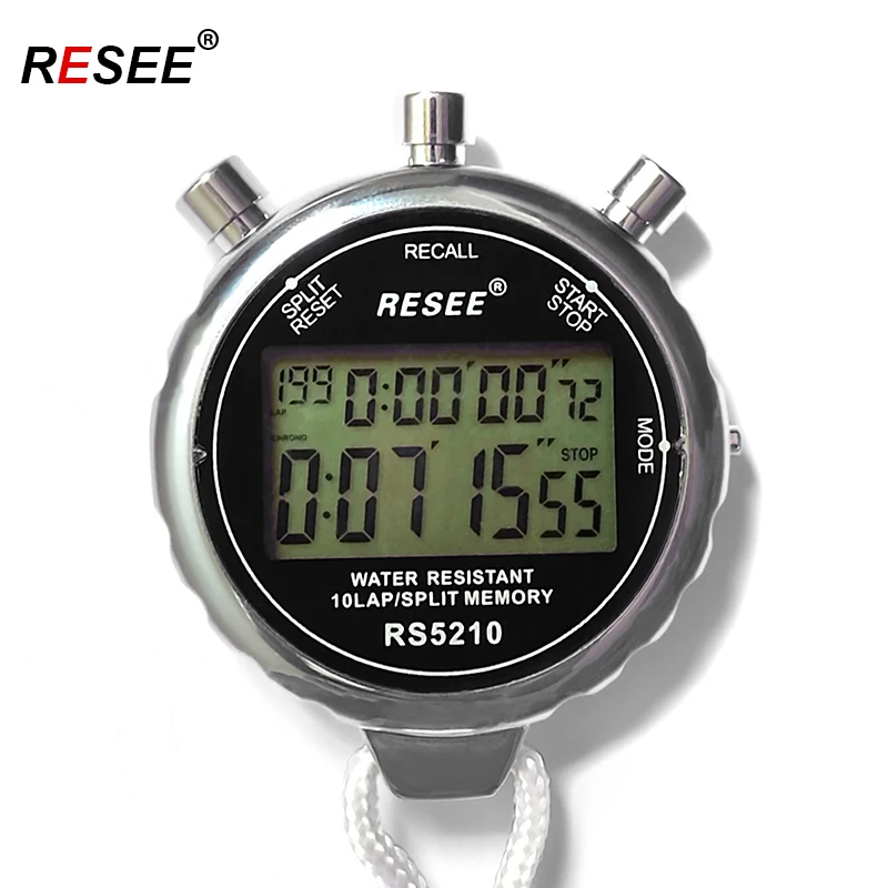 High quality top quality metal digital electronic sports stopwatch fashion professional running stop watch