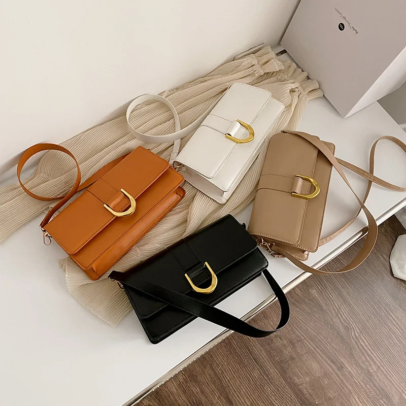 

Hot Sales Women Handbags PU Leather Shoulder Messenger Crossbody Bag Pure Color Bags For Ladies, As picture