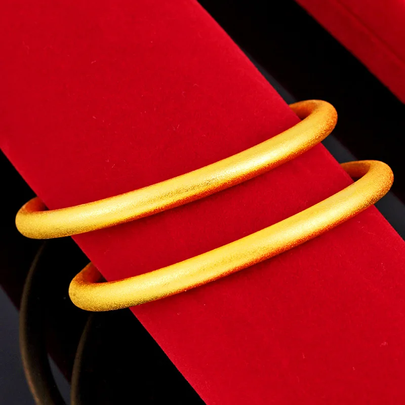 

Weeding Jewelry Dubai Gold Bracelet Solid 24K Yellow Gold Bracelet For Women Men