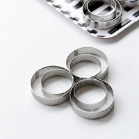 

Custom stainless steel round perforated tart ring 50*20mm round ring