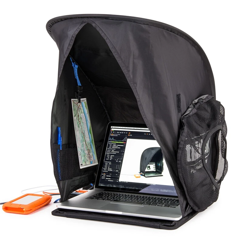 

Custom Outdoor Travel Camping Portable Weather Sun Shade Protecting Laptop Bag, Black