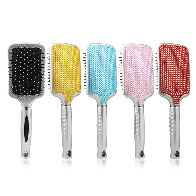 

Hot Selling Anti-static Air Cushion Massage Detangling Glam Comb Crystal Brush Hair, Picture color