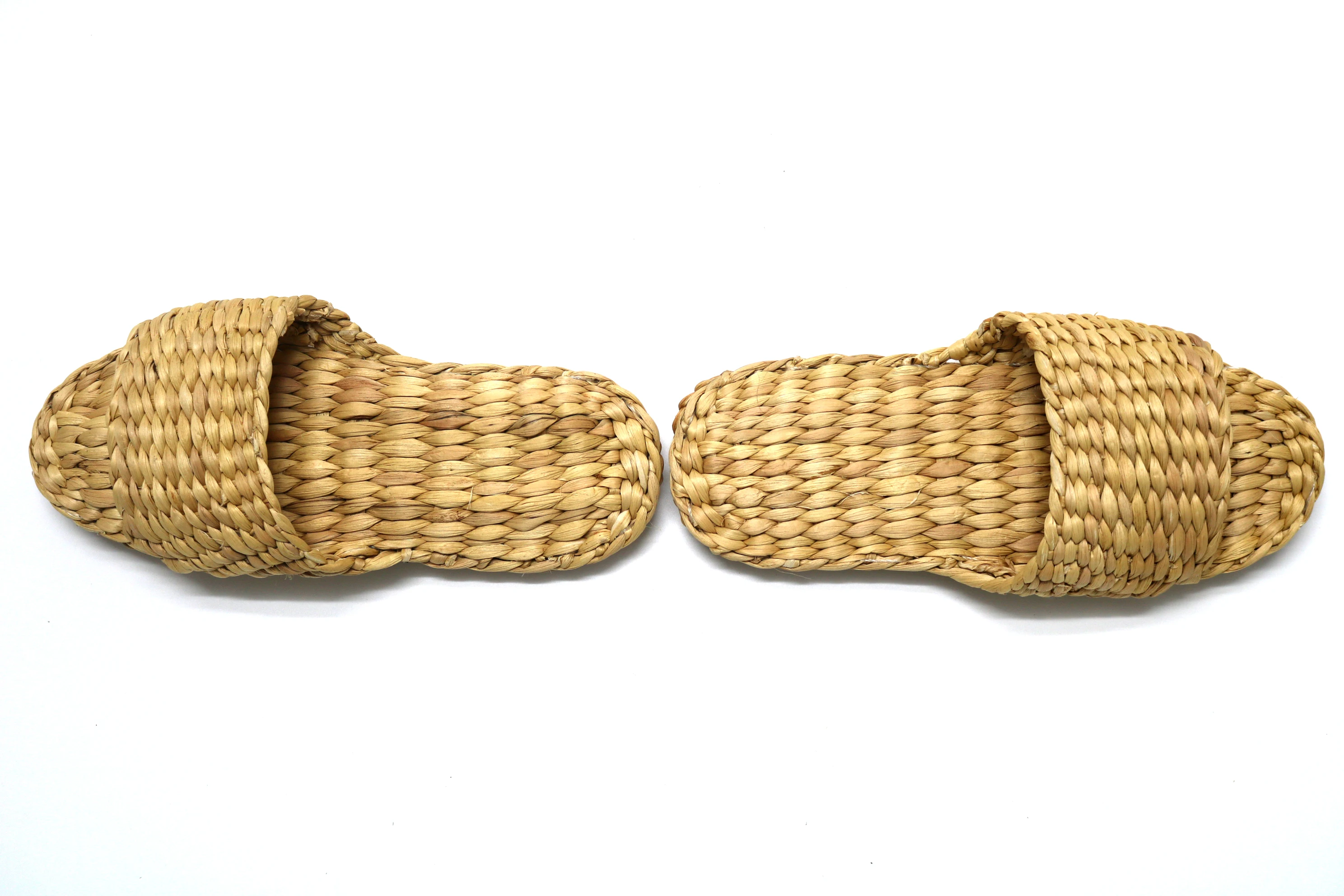 Hand Woven Hyacinth Water Slippers Opened Toes - Buy Women's Slippers ...