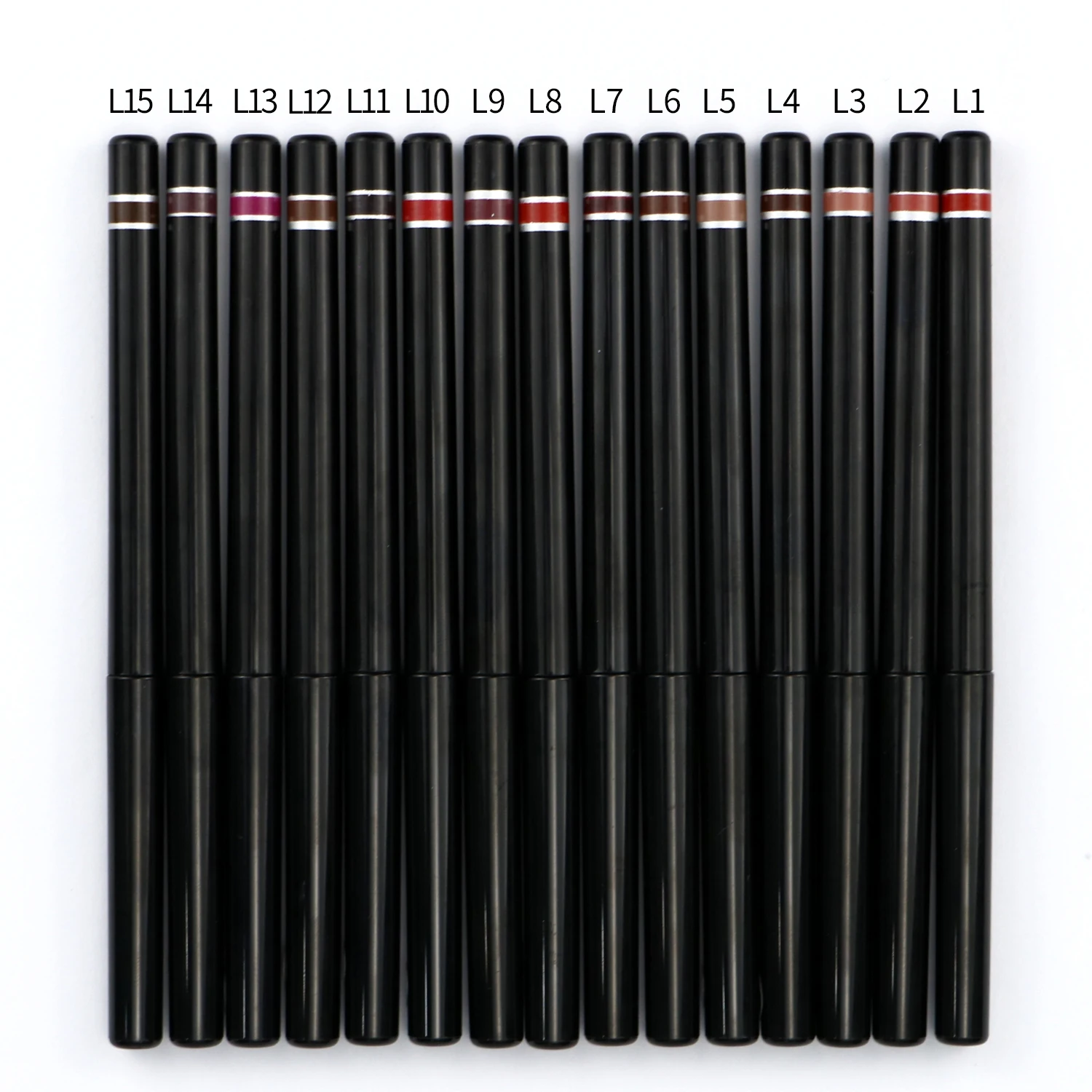 

Private label high pigment matte lip liner 12 colors waterproof make your own logo lipliner pencil