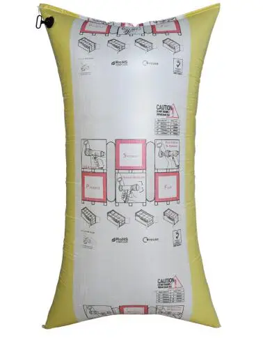 High Strength Reusable 90*180 cm Kraft Paper & PP Woven Dunnage Air Bag for Container Application