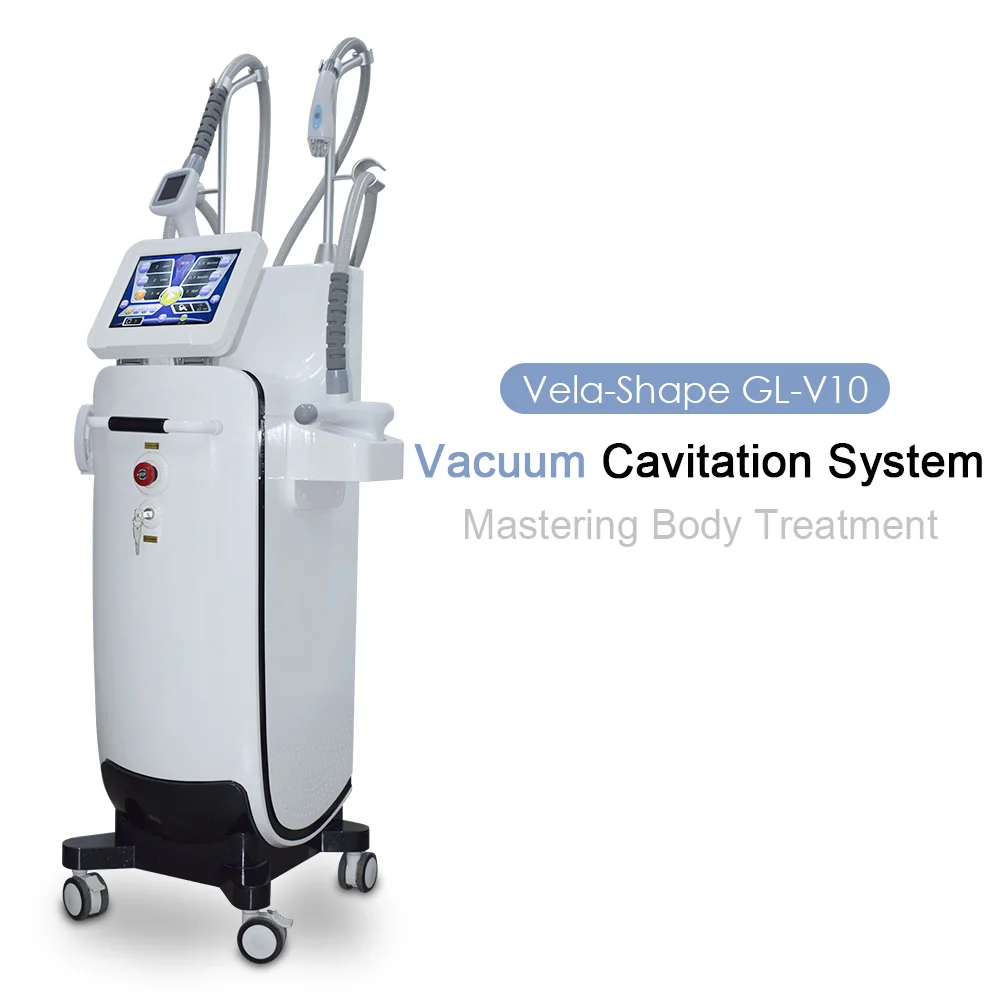 

Vela RF Auto Roller Vacuum Cavitation Fat Removal Hot 40khz Ultrasonic Cavitation Vacuum Massage Machine for Body Sulpting