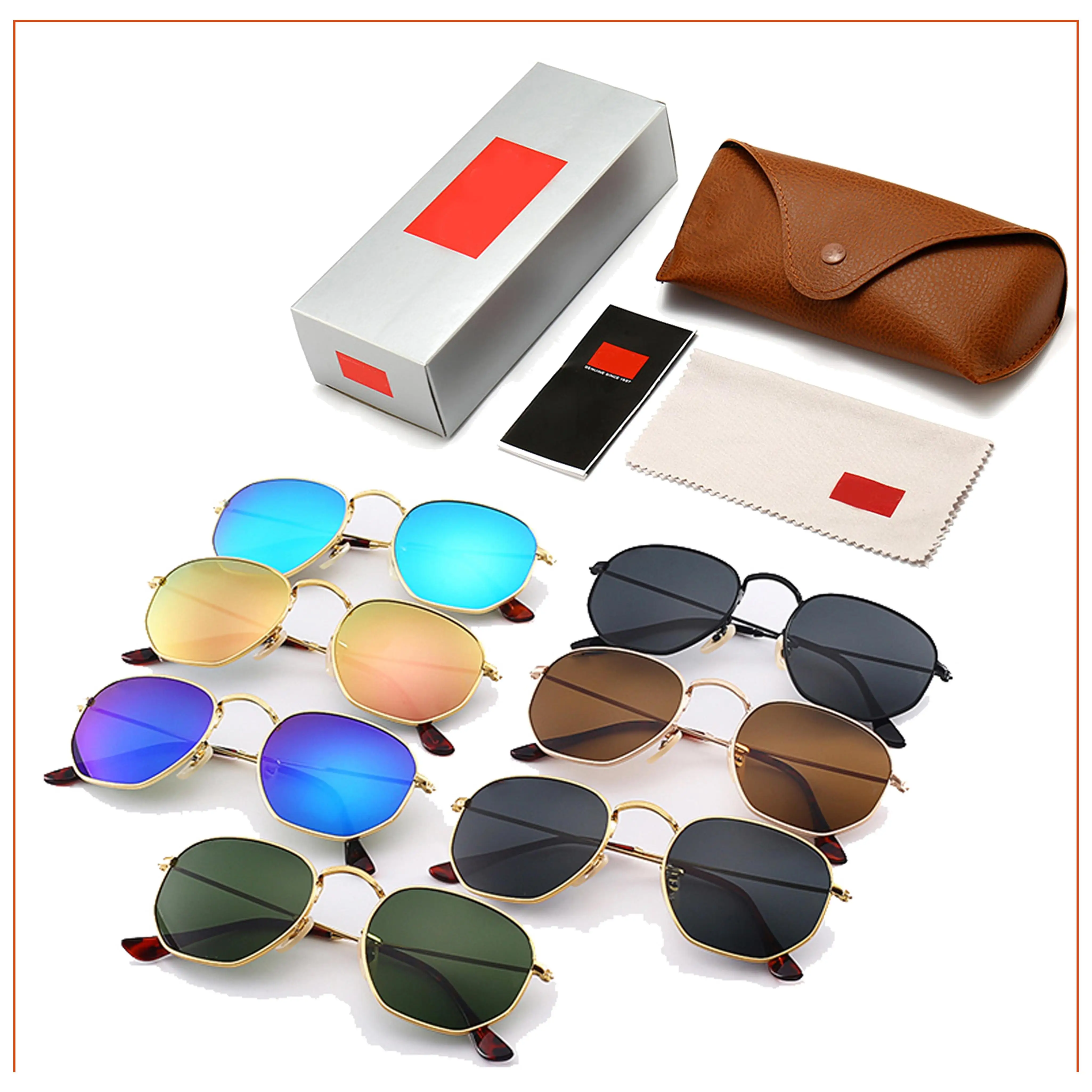 

Fashion Sunglasses For Men Top Quality Uv400 Brand Design Classic Eyeglasses Outdoor Goggle Cycling Beach Driving