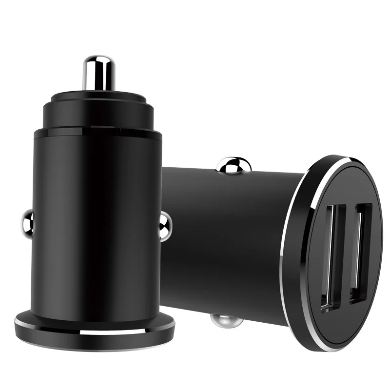 

Shenzhen Factory Mini 10.5W Car USB Charger for Mobile Phone Quick Charge USB Car Charger, Black