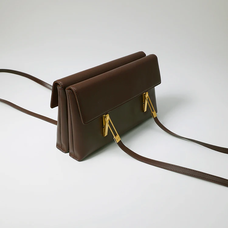 

Women niche fancy chic Cowhide high-quality bag all-match shoulder handbag small hand messenger bag