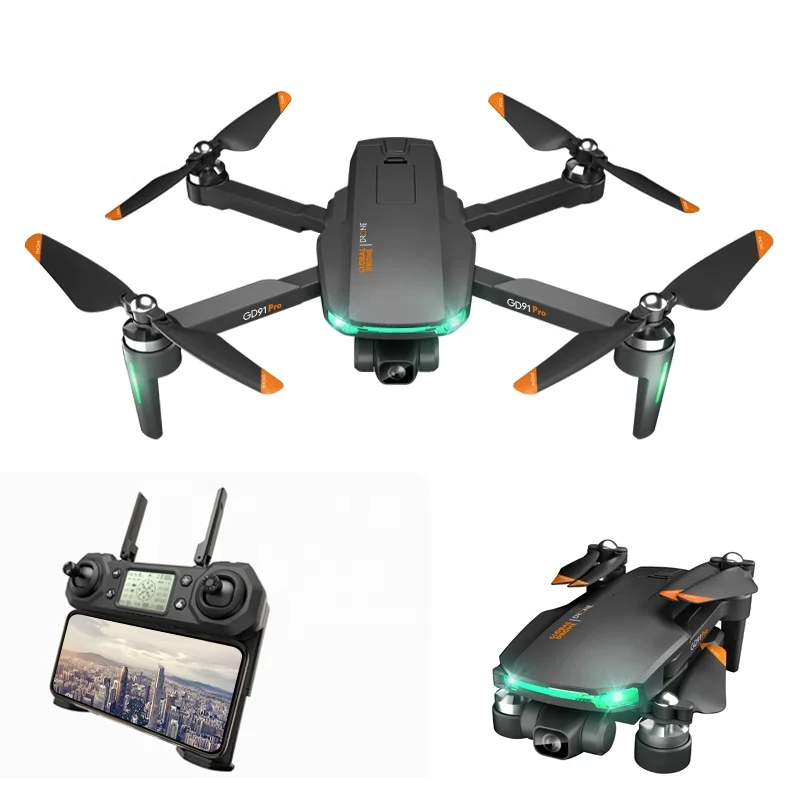 

Global drone GD91 pro two-axis brushless GPS aerial drone 4k HD remote control aircraft remote control drone
