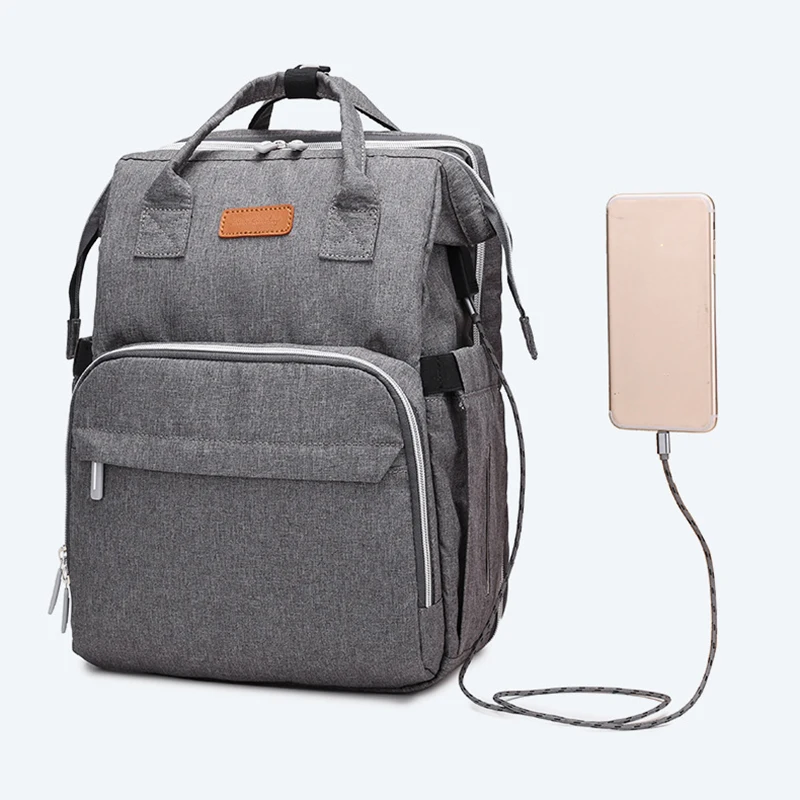 

Waterproof Travel Backpack Foldable Baby Bed Mommy Nappy Diaper Bag for Changing