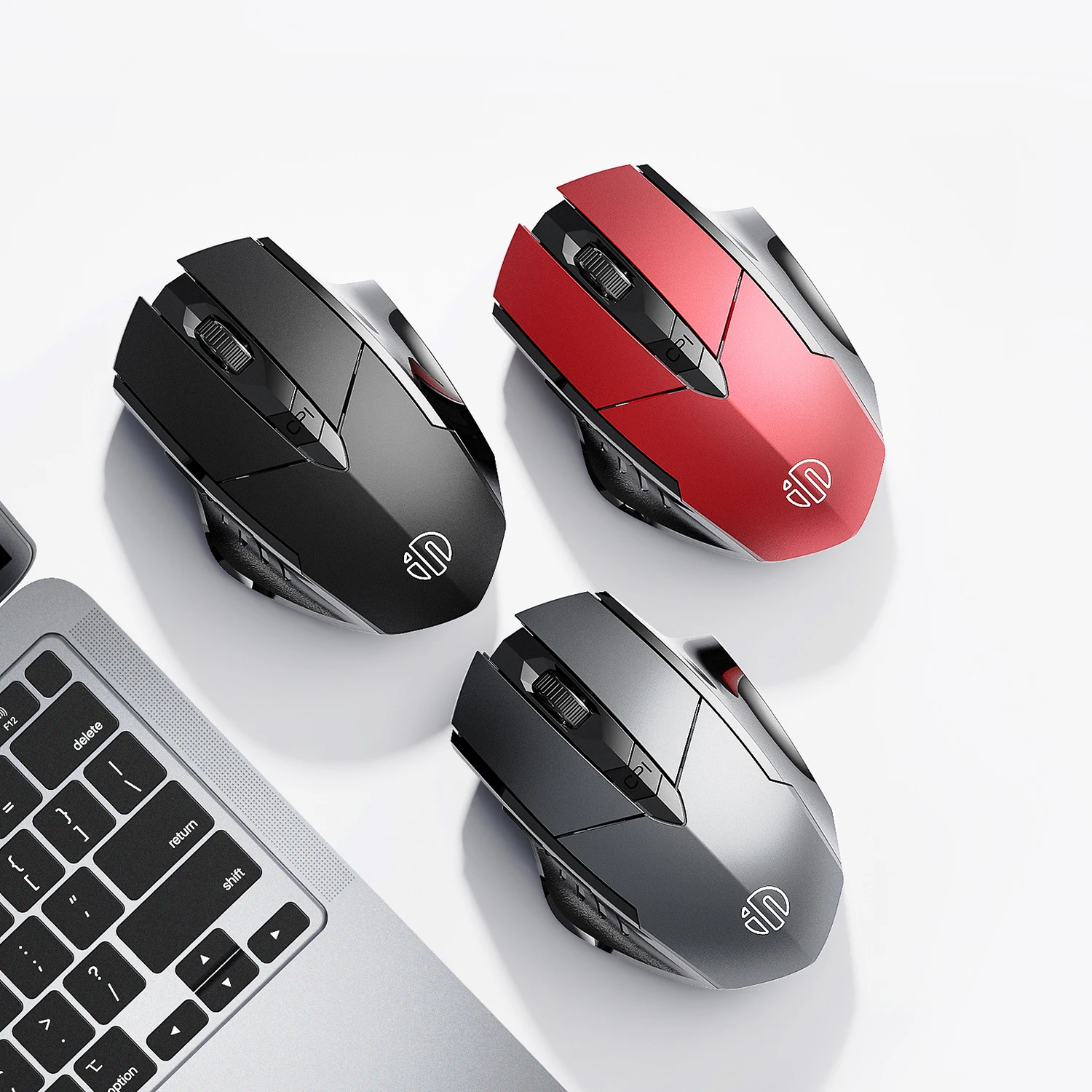 

Inphic 2.4G Silent Ultra Thin Ergonomic 1600DPI Rechargeable Wireless Mouse for Laptop, PC