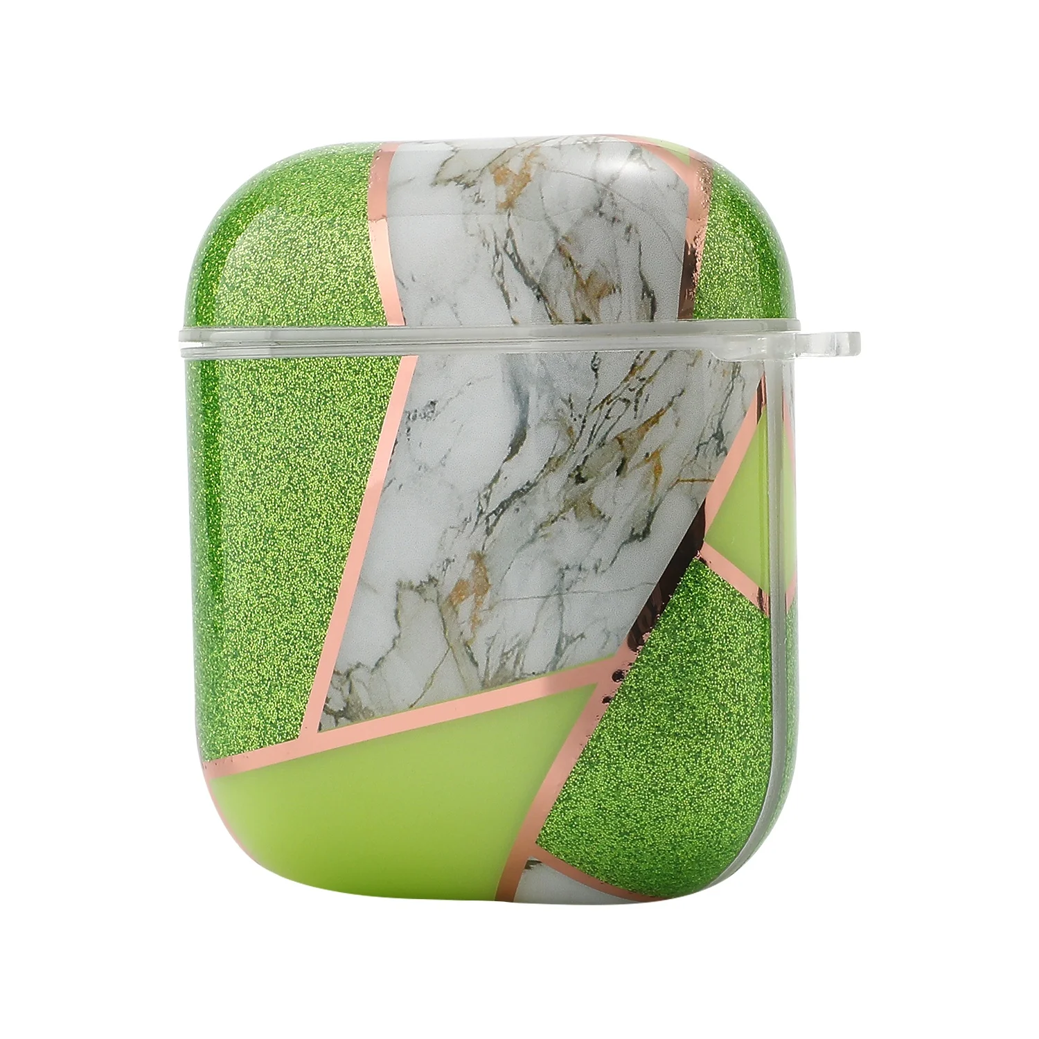 

Marble IMD Earphone Case Luxury Marble Design Electroplating Full Cover Charging Headphone Case, Multi options