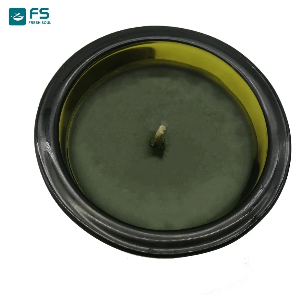 
Exquisite Design Glass Handmade Candle Jars Pure Soy Wax 