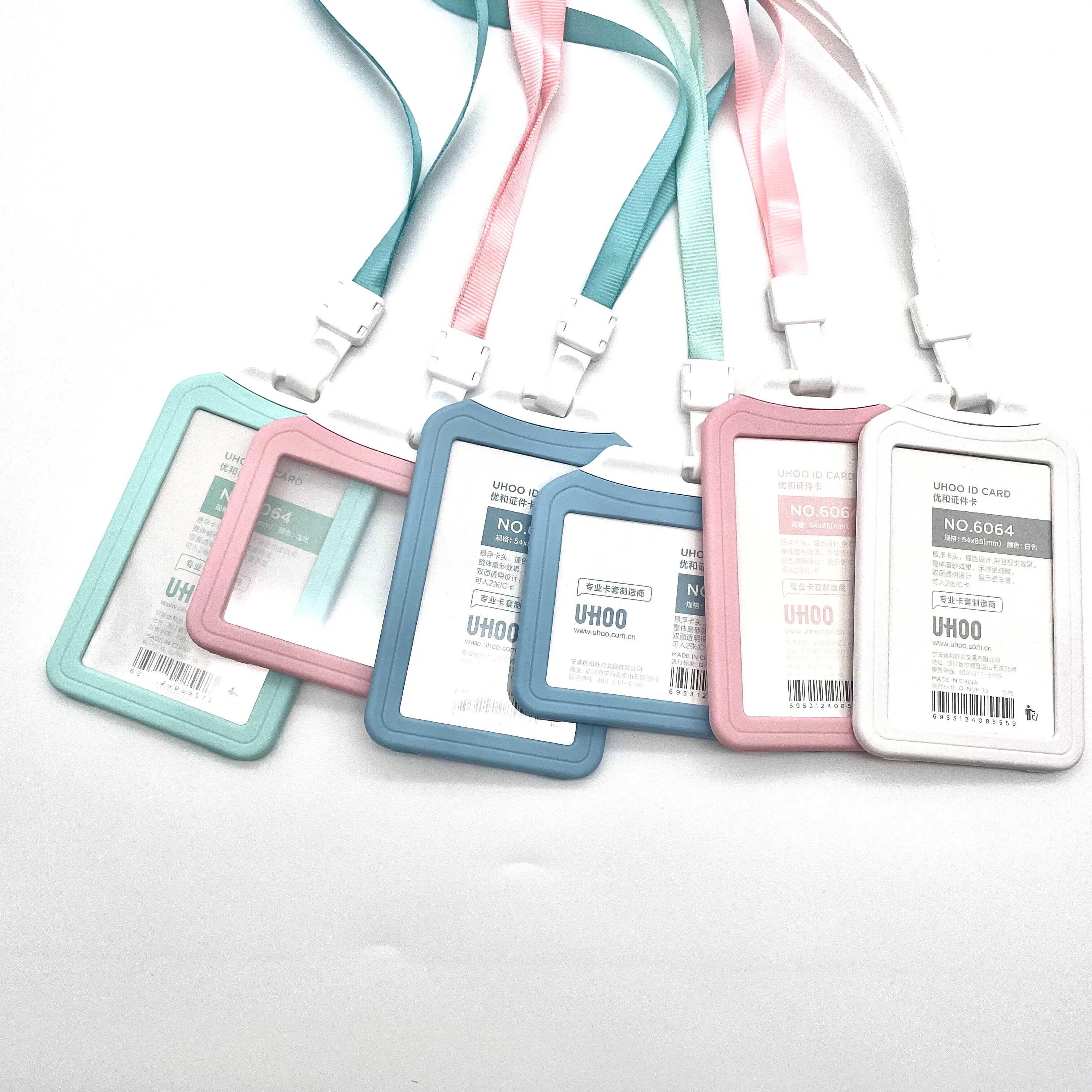 

Colorful Working Vertical Double Sides PP Business Hard Plastic Credit Name Id Card Holder