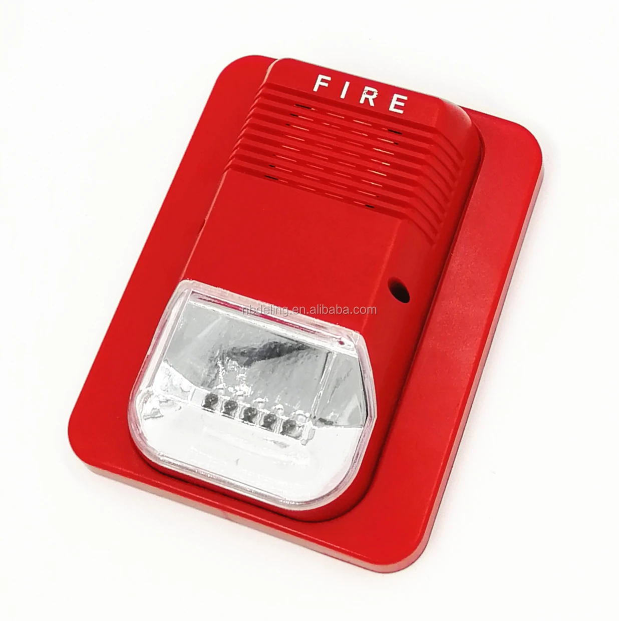 Dc12v/24v Fire Alarm Strobe Siren With Xenon Flash Light 4 Wire