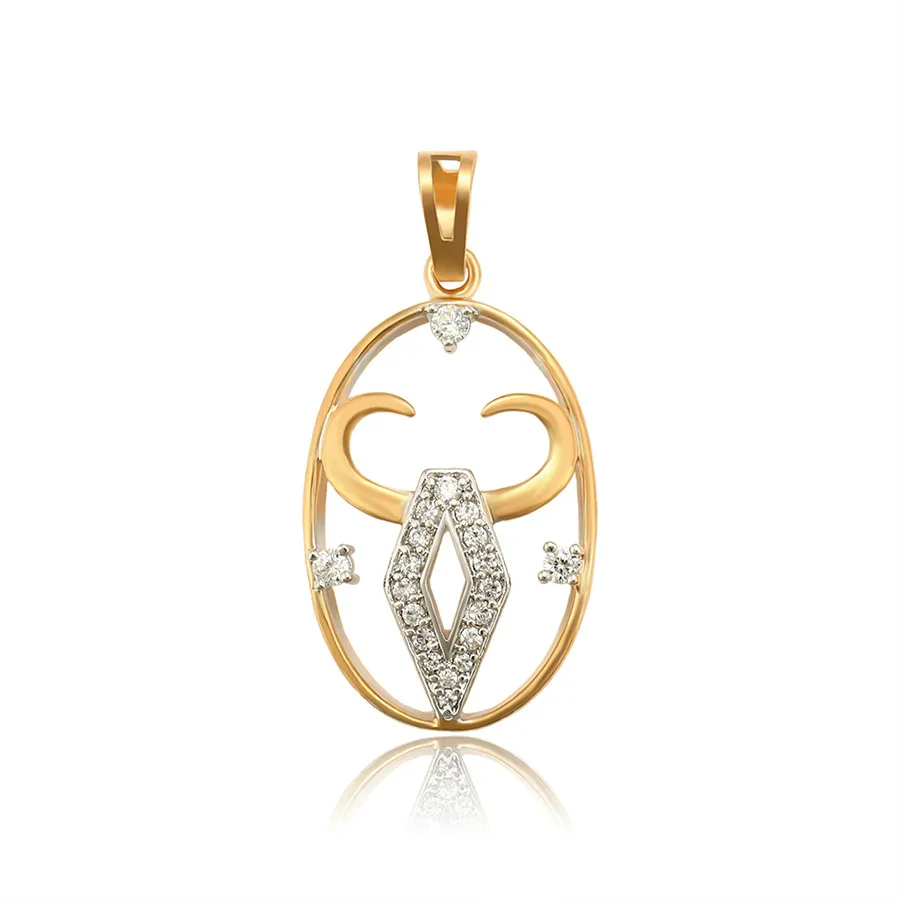 

A00672727 Xuping Jewelry Fashion Fine Cow Horns Synthetic CZ Environmental Copper Personality Neutral versatile pendant