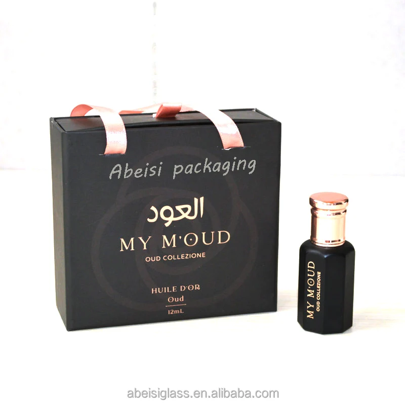 

Arabian Arabic Luxury 12 ml Simple Oud Perfume Oils Attar Bottle with glass stick