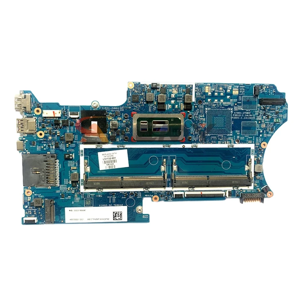 

Laptop Motherboard Pavilion X360 Convertible 14-DH Mainboard L51132-501 L51132-601 18742-1 I3-8145U GM main board For HP