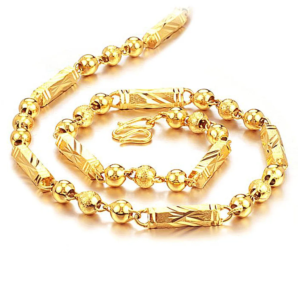 

HPXmas 2021 trendy jewelry gold necklace geometric necklace gold color luxury design charm for men gift party wedding wholesale, Picture