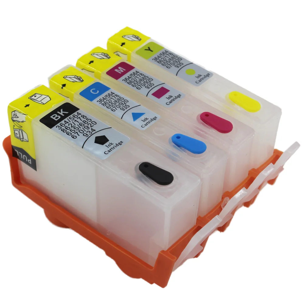 UP Refillable Ink Cartridge Replacement for HP 364 for HP 5510 5511 5512 5514 5515 5520 5522 5524 6510 6512 6515
