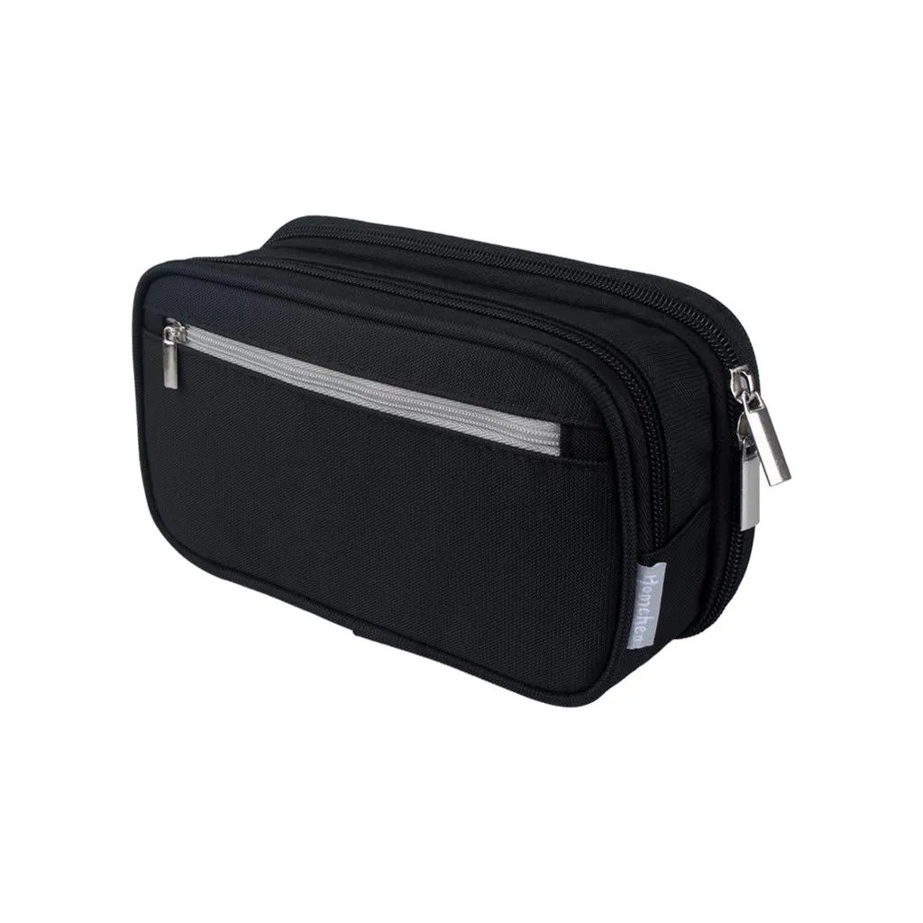 

Customized Design Waterproof Polyester Mens Washbag Black Toiletry Bag Travel Kit With Large Capacity, Colorful