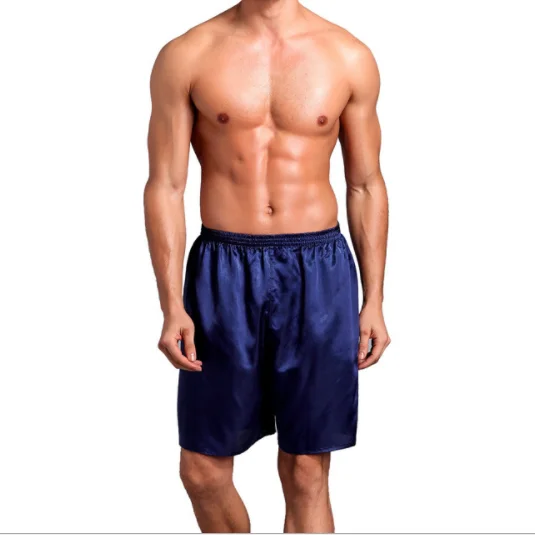 

Solid Colors Summer Beach Satin Silk Thin Mens Pajama Pants ZGJ-0254