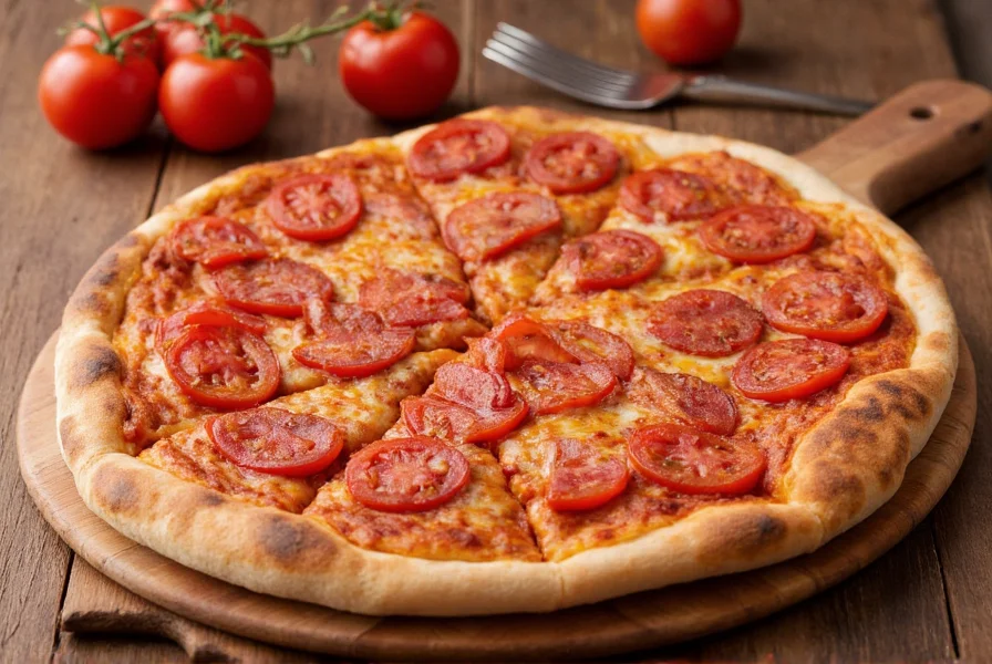 Two pizzas side by side: one with regular sauce and one with smoked sauce