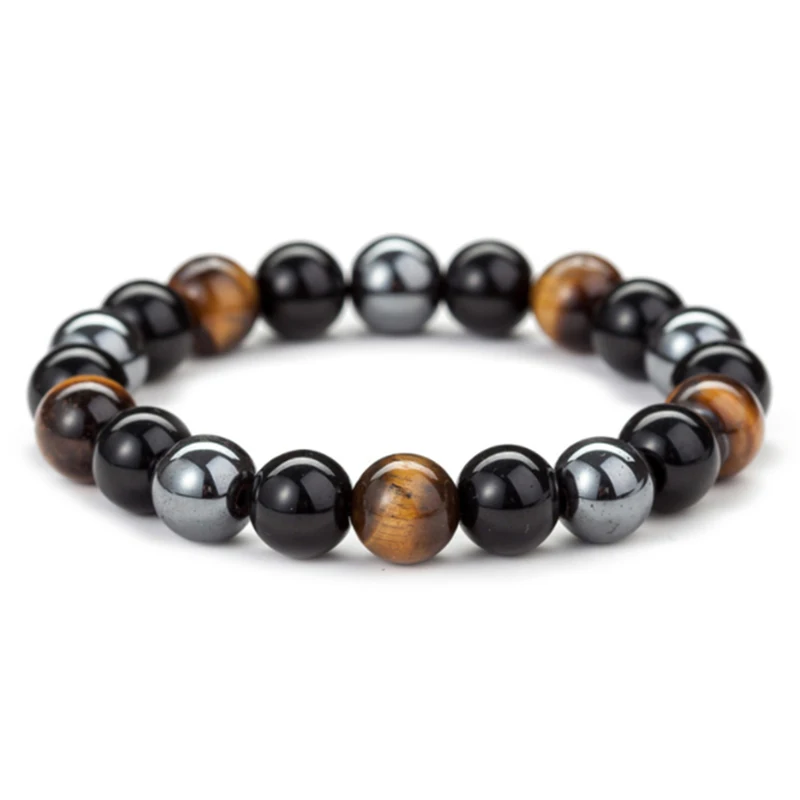 

10mm chakra natural agate stone yoga energy tiger eye stone beads bracelet, As the picture shown