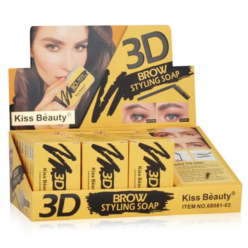 

Stying Bushy eyebrow clear wax Cream Cosmetics soap Gel styling private label Shaping Long Lasting Ultra Fine Eye brow soap