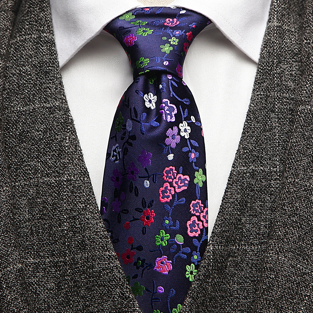 

7.5cm Business Animal Dot Paisley Jacquard Woven Men's Tie Neck Strip Ties for Men Formal Luxury Wedding Neckties Gravatas