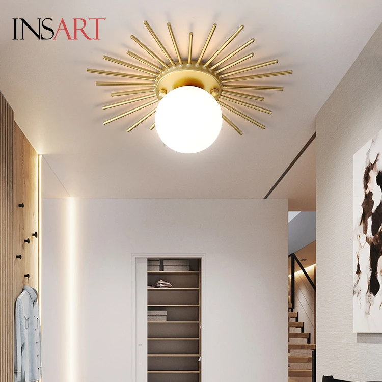 

China best price contemporary nordic style indoor decoration glass G9 ceiling lamp