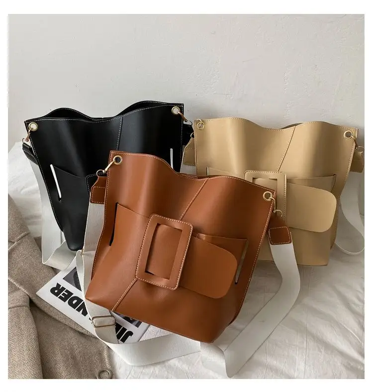 

EB-20022224 Wholesale Price Solid Color All Match Ladies Crossbody Hand Bags Cross Body Handbags, Khaki,black,brown