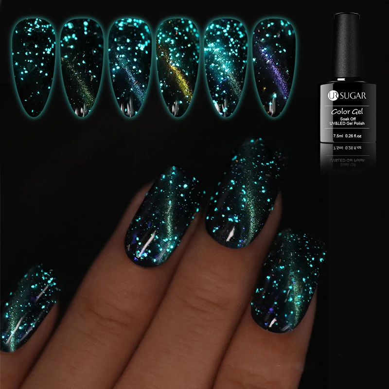 

7.5ml Glitter UV Gel Nail Polish Glitter Sequins Soak Off UV Gel Varnish Colorful DIY Nail Gel Polish, Picture