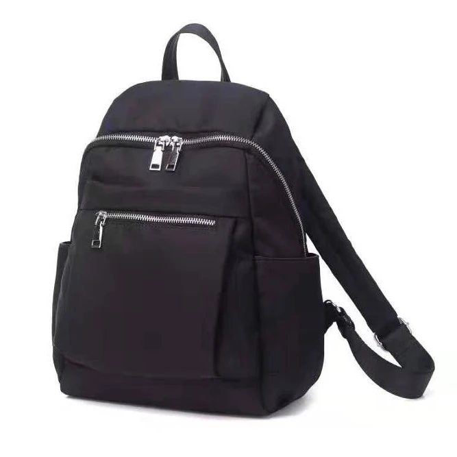 

Customized Waterproof Fashion Ladies Nylon School leather backpack