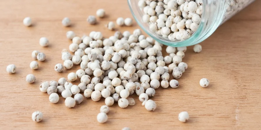 White pepper used in dessert