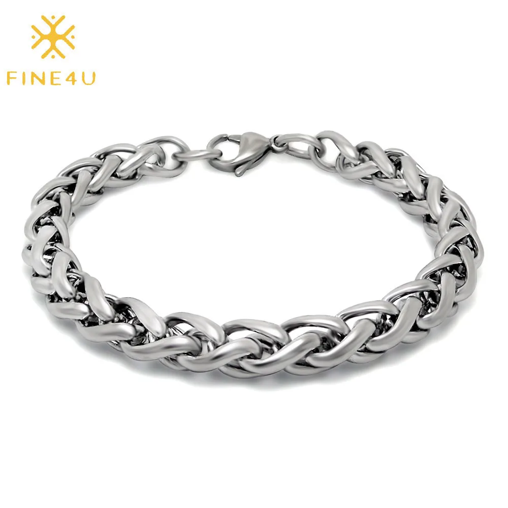 

Hip Hop male boys fashion jewelry chunky keel link chain stainless steel bracelet man