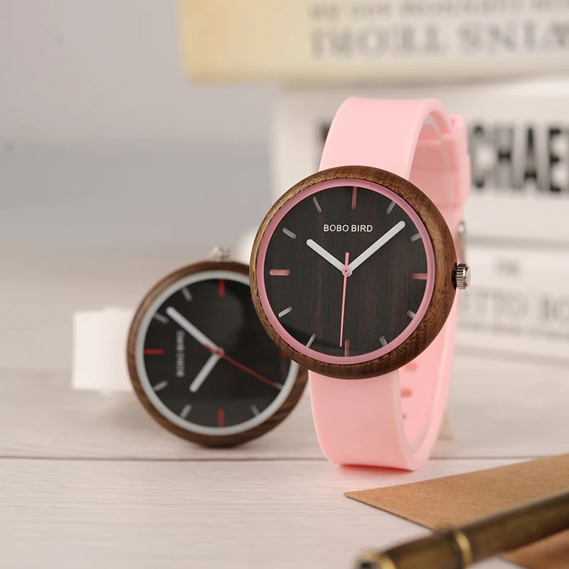 

BOBO BIRD Couple Wood Watches OEM Custom Logo Wood Wristwatches For Couple