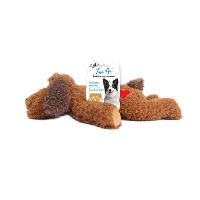 

AFP Pet Puppy Anxiety Relief Heartbeat Plush Toy Dog Anti Anxiety Plush Buddy